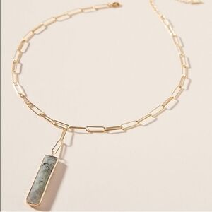 Anthropologie | Pendant Necklace Stone